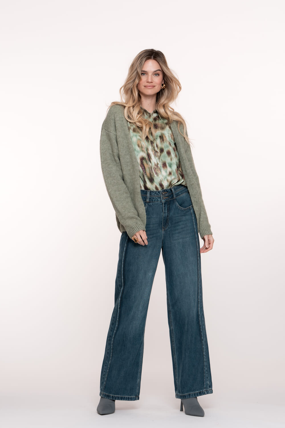 Geisha Jeans Stonewash Blauw