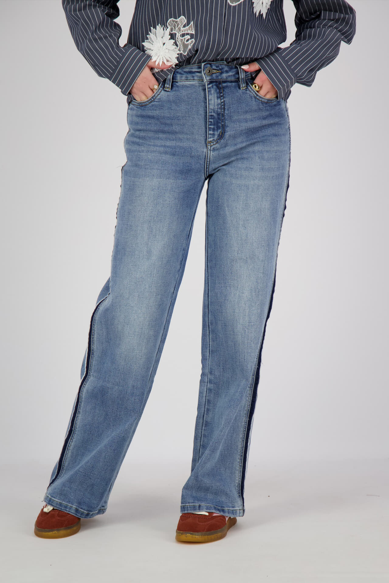 Geisha Jeans Stonewash Piping Inserts Jeans Geisha Jeans Stonewash Piping Inserts Jeans