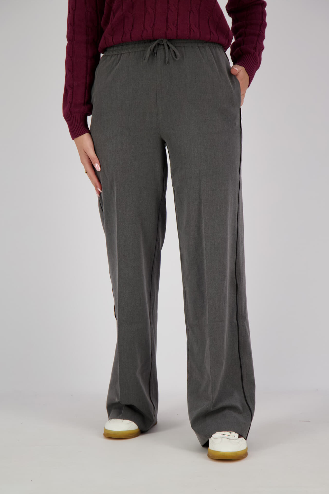 Geisha Broek Piping Flair  Grijs Geisha Broek Piping Flair  Grijs