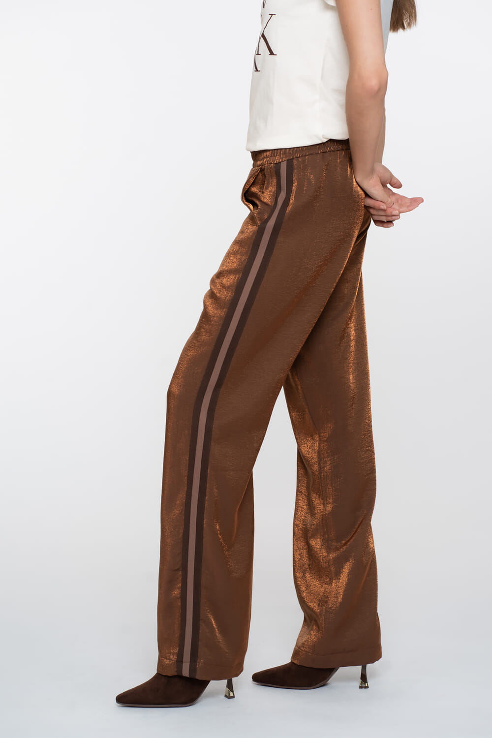 Geisha Pantalon Tape Bruin
