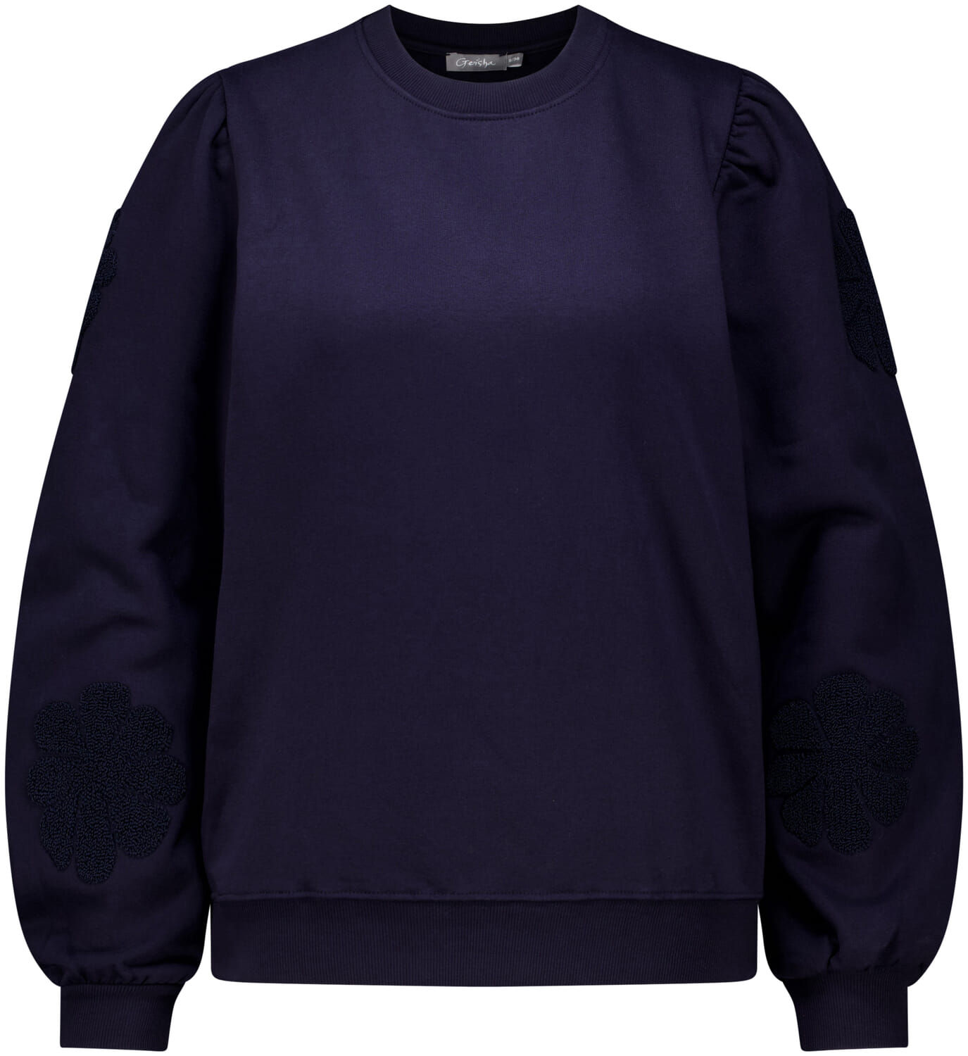 Geisha Sweater Big Flowers Navy
