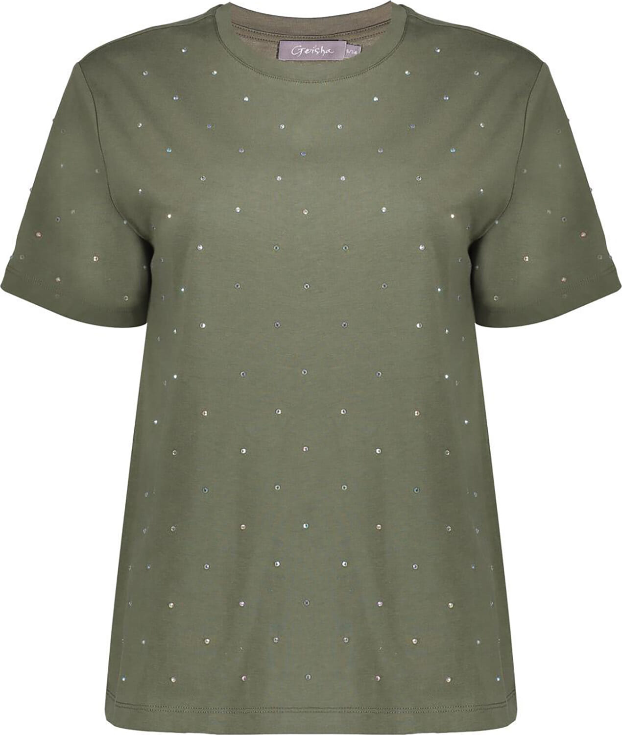 Geisha T-shirt Oil Stones Groen
