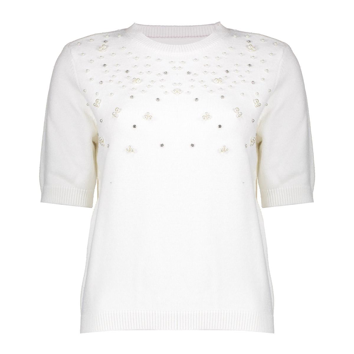 Geisha Pullover Pearls Wit