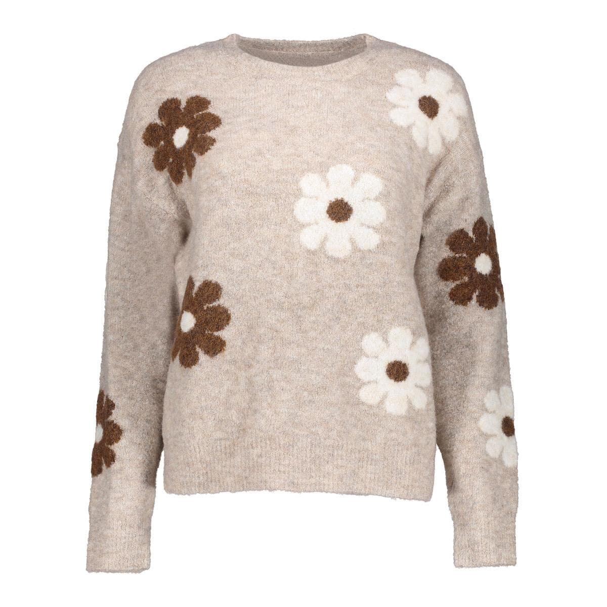Geisha Pullover Flowers Kakhi