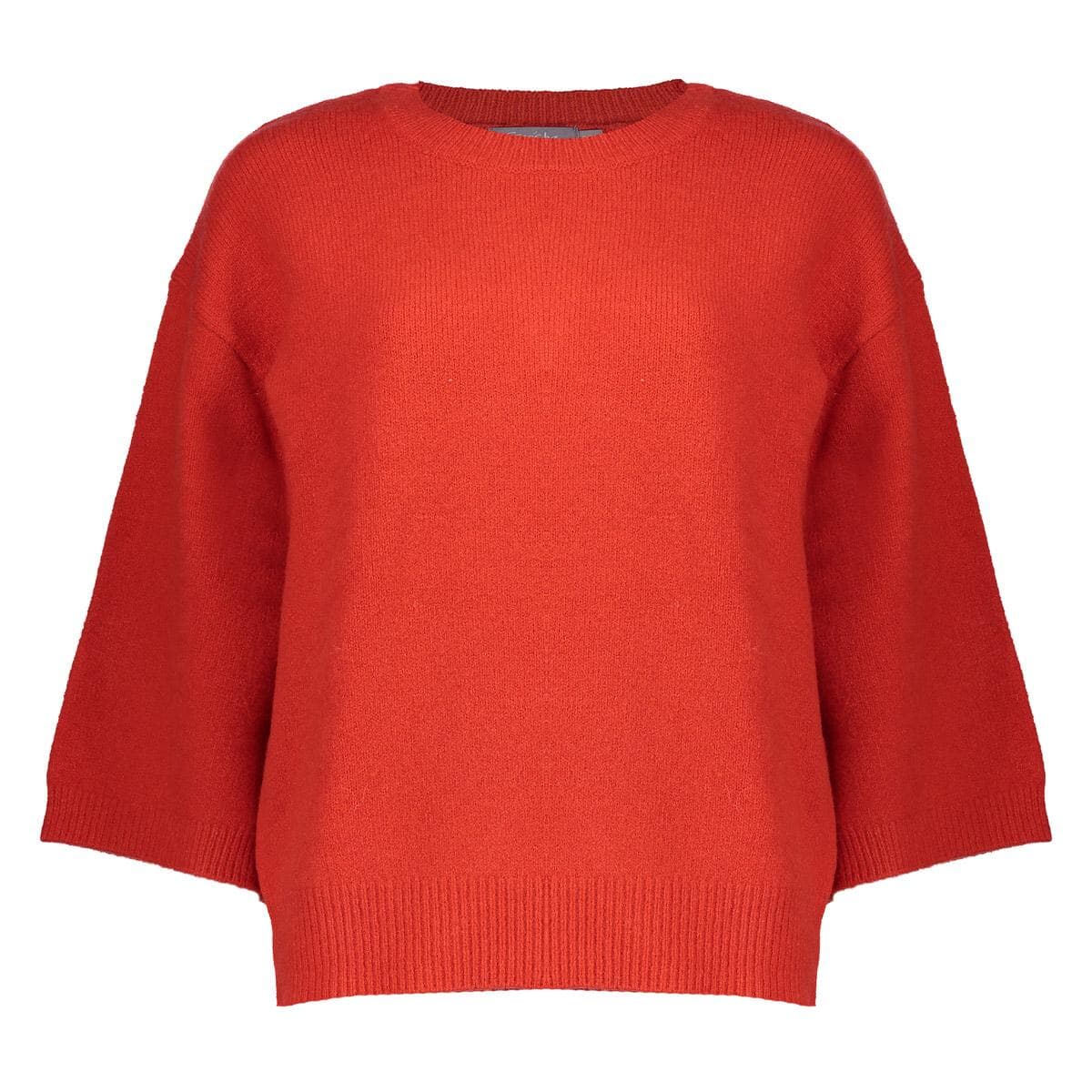 Geisha Pullover 3/4 Mouw Rood