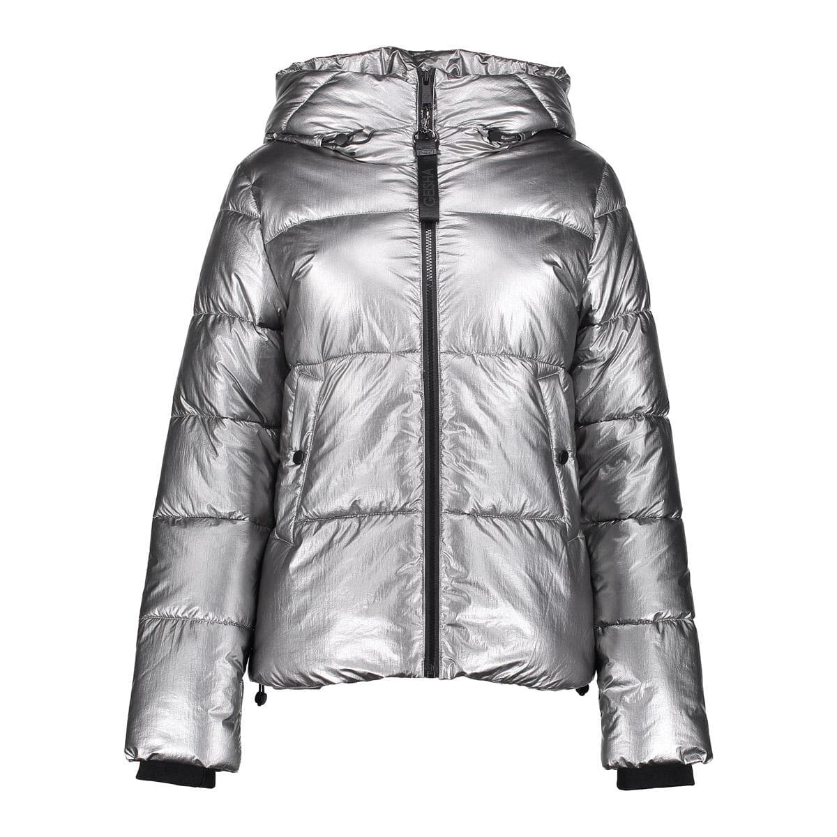 Geisha Jas Metallic Kort Grijs