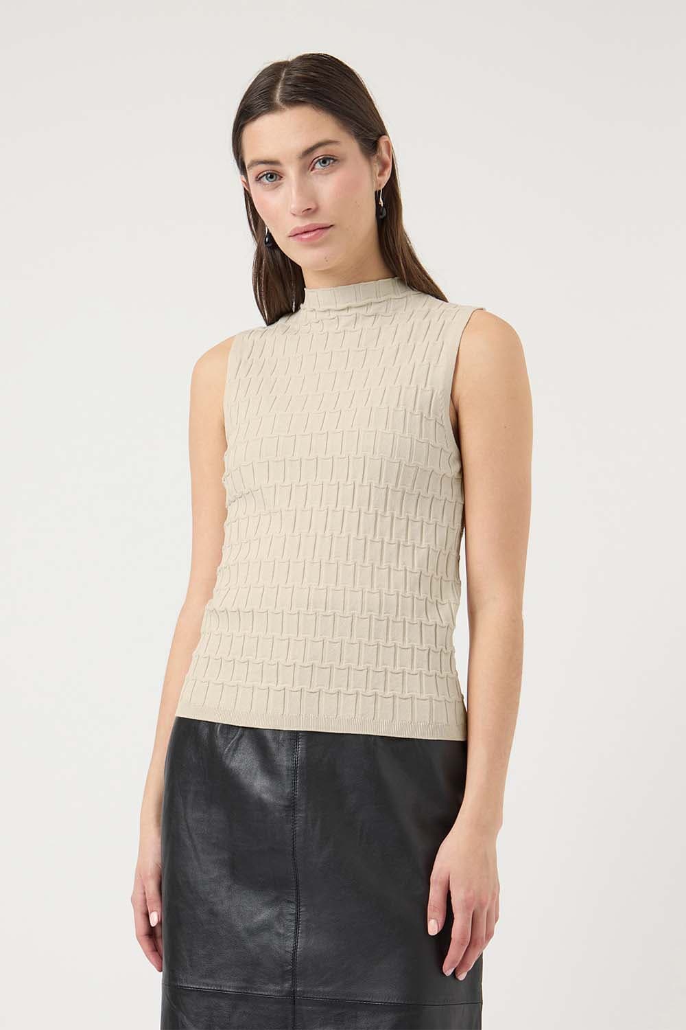 Y.A.S. Top Trimay Off White