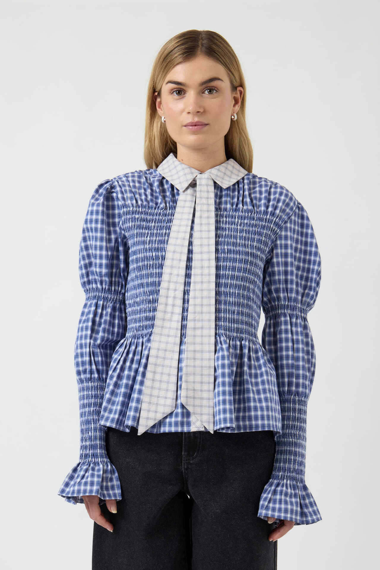 Y.A.S. Blouse Bekka Smock Navy