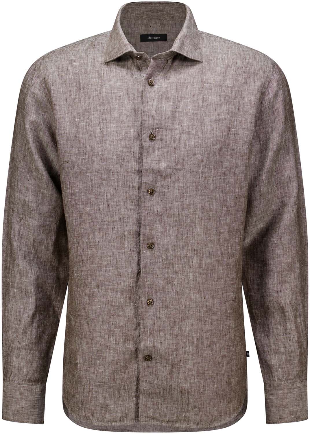 Matinique Overhemd Marc  Bruin