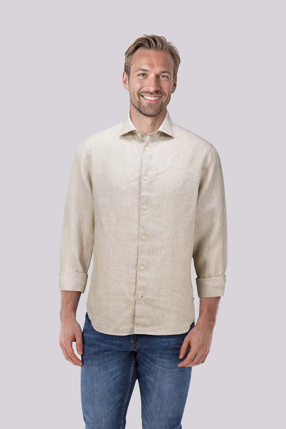 Matinique Overhemd Marc  Taupe