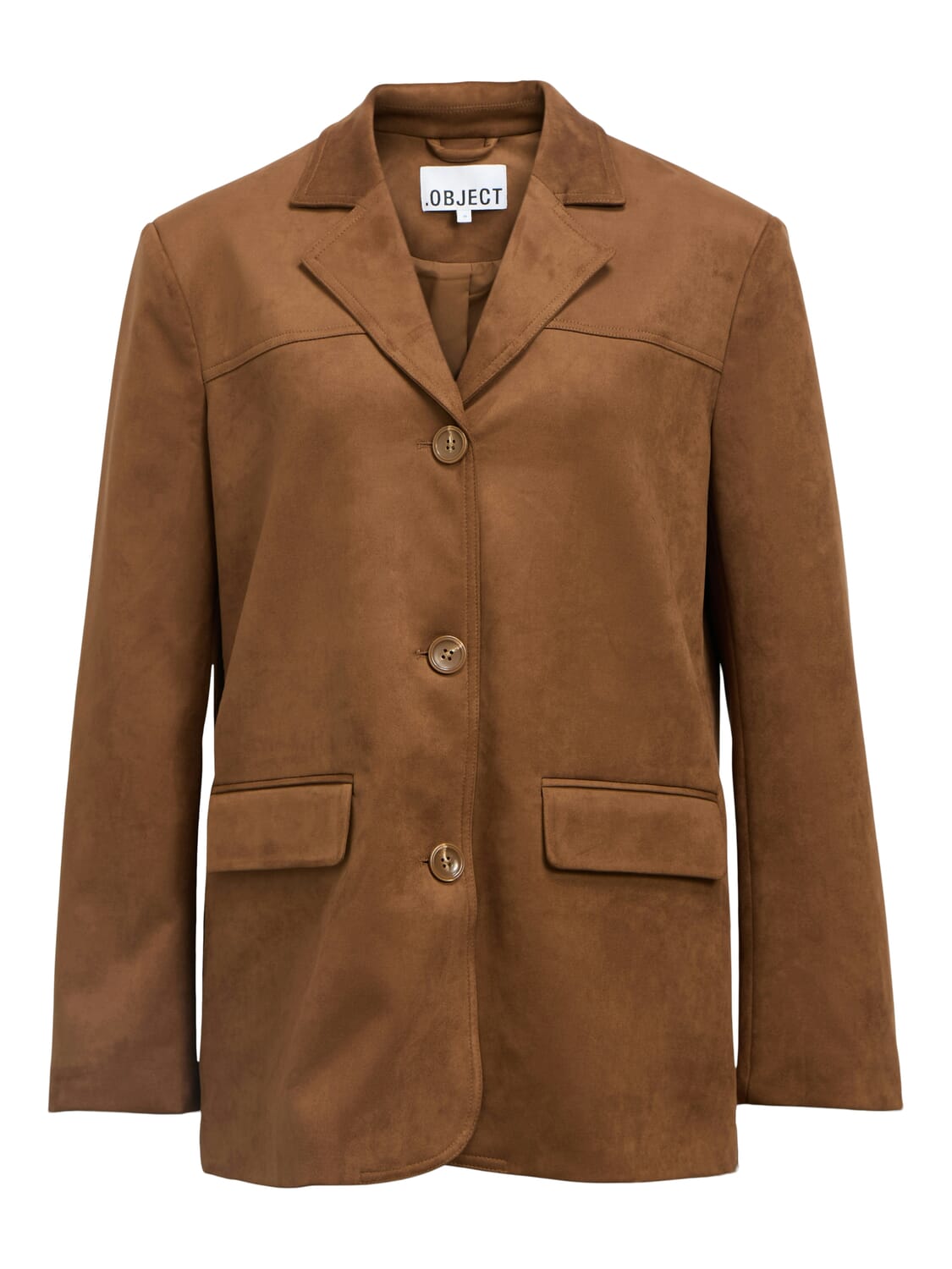 Object Blazer Fenja Loose fit Bruin