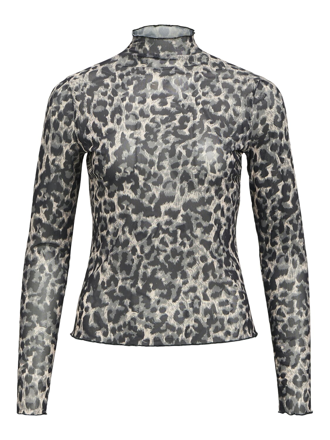 Object Top Nela Mesh Zwart