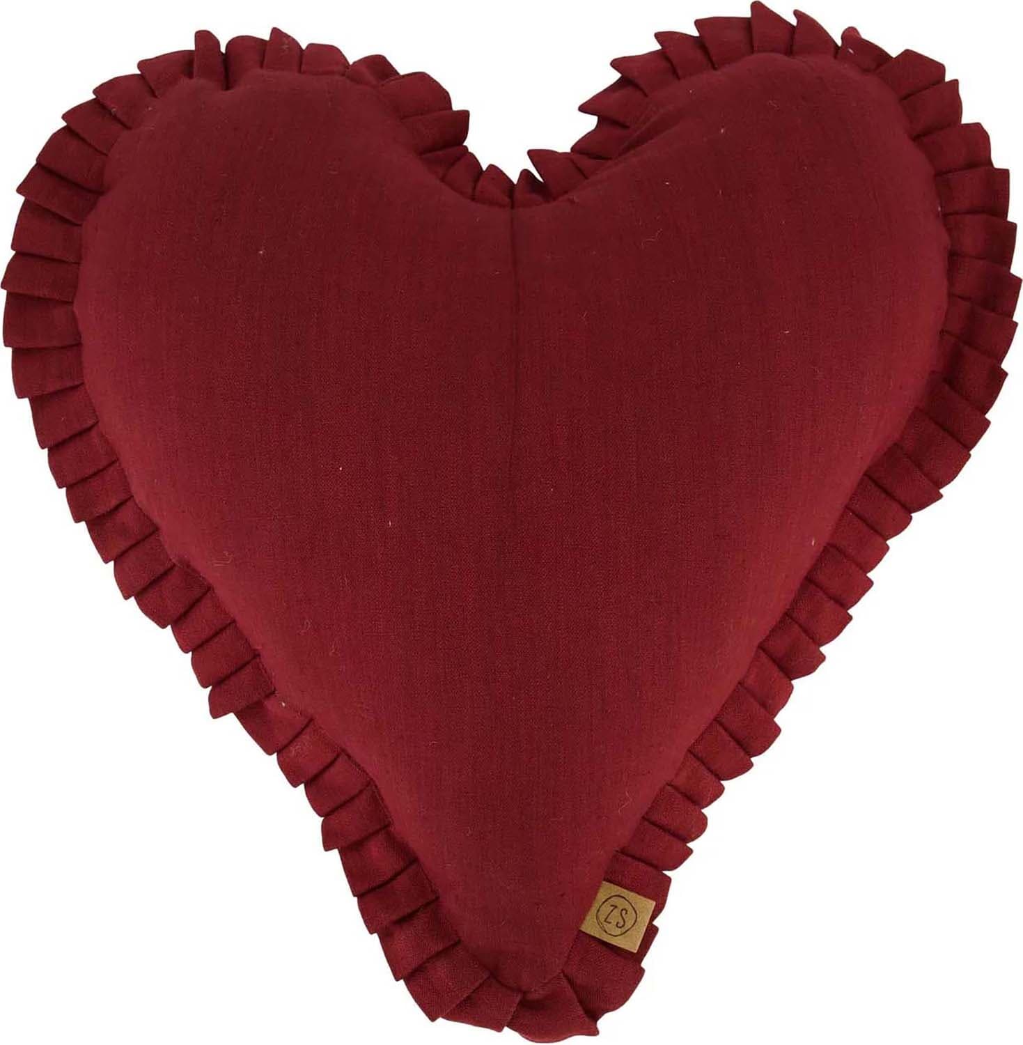 Zusss Kussen 36x40cm  Bordeaux Rood