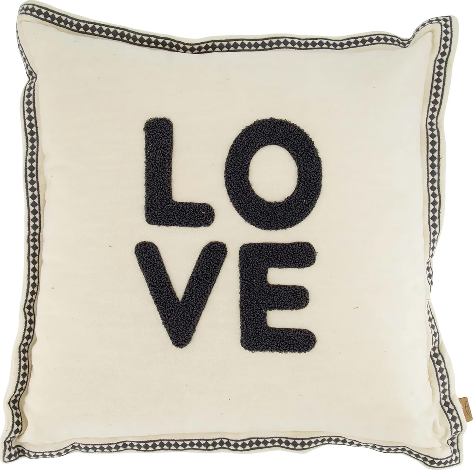 Zusss Kussen love 45 x 45 cm Kaki