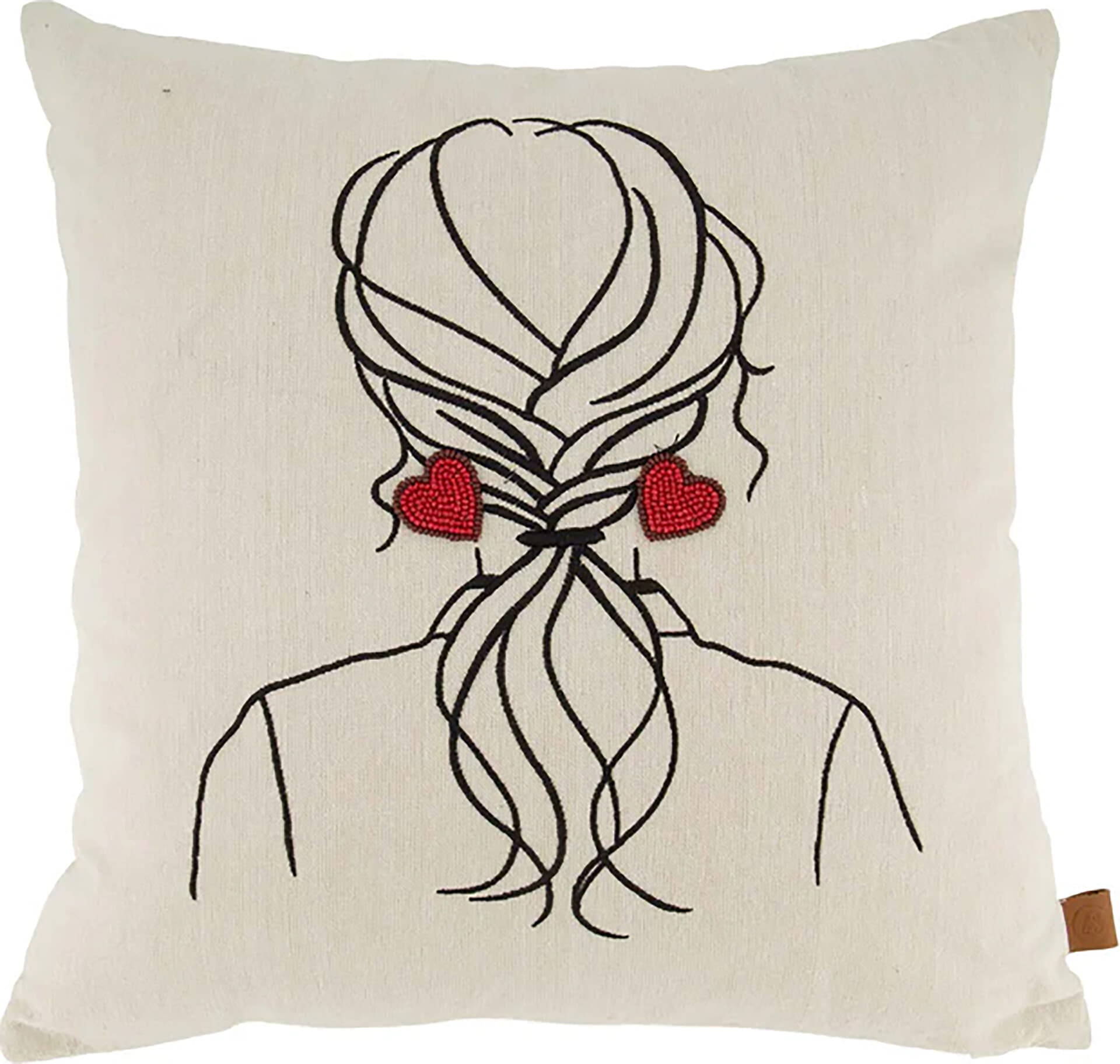 Zusss kussen vrouw 45 x 45 cm Beige