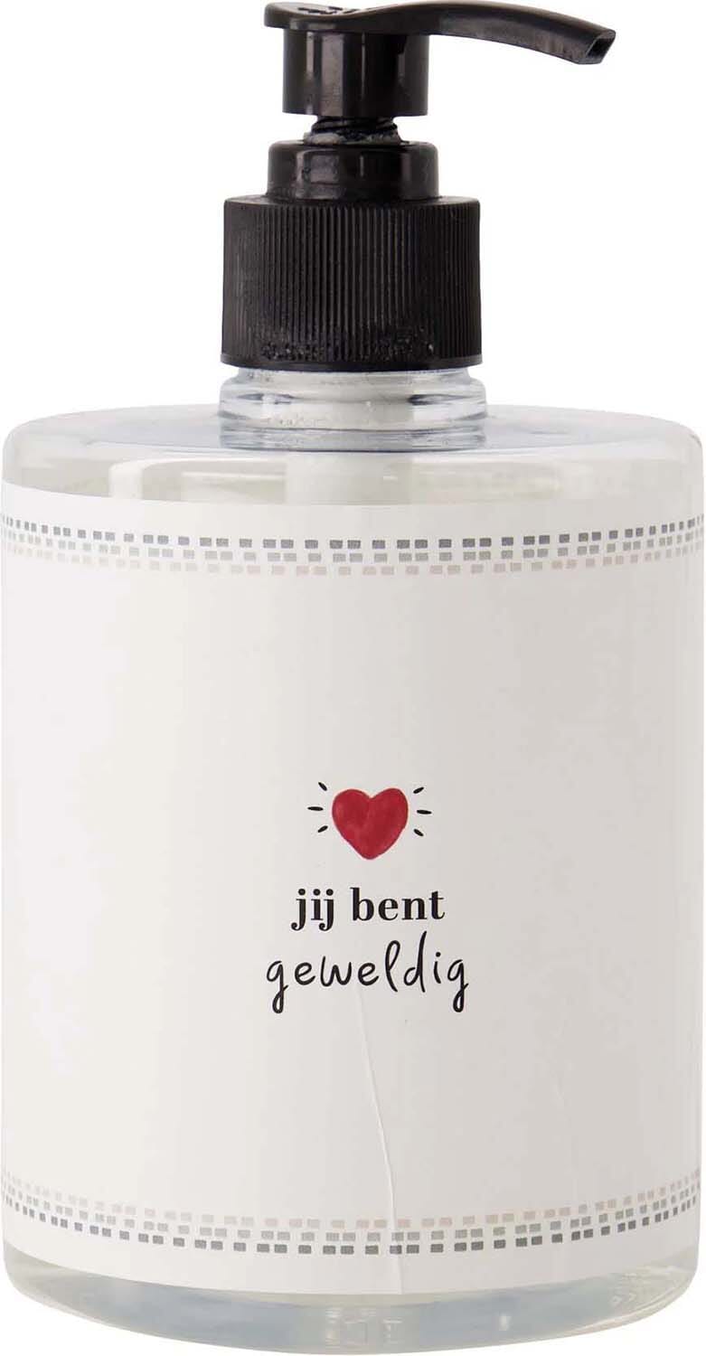 Zusss handzeep 500ml jij bent geweldig wit/grijsblauw Grijs