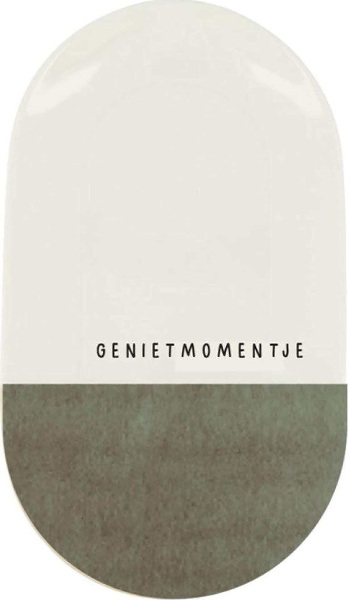 Zusss serveerschaal genietmomentje Ø20x11,5cm Groen