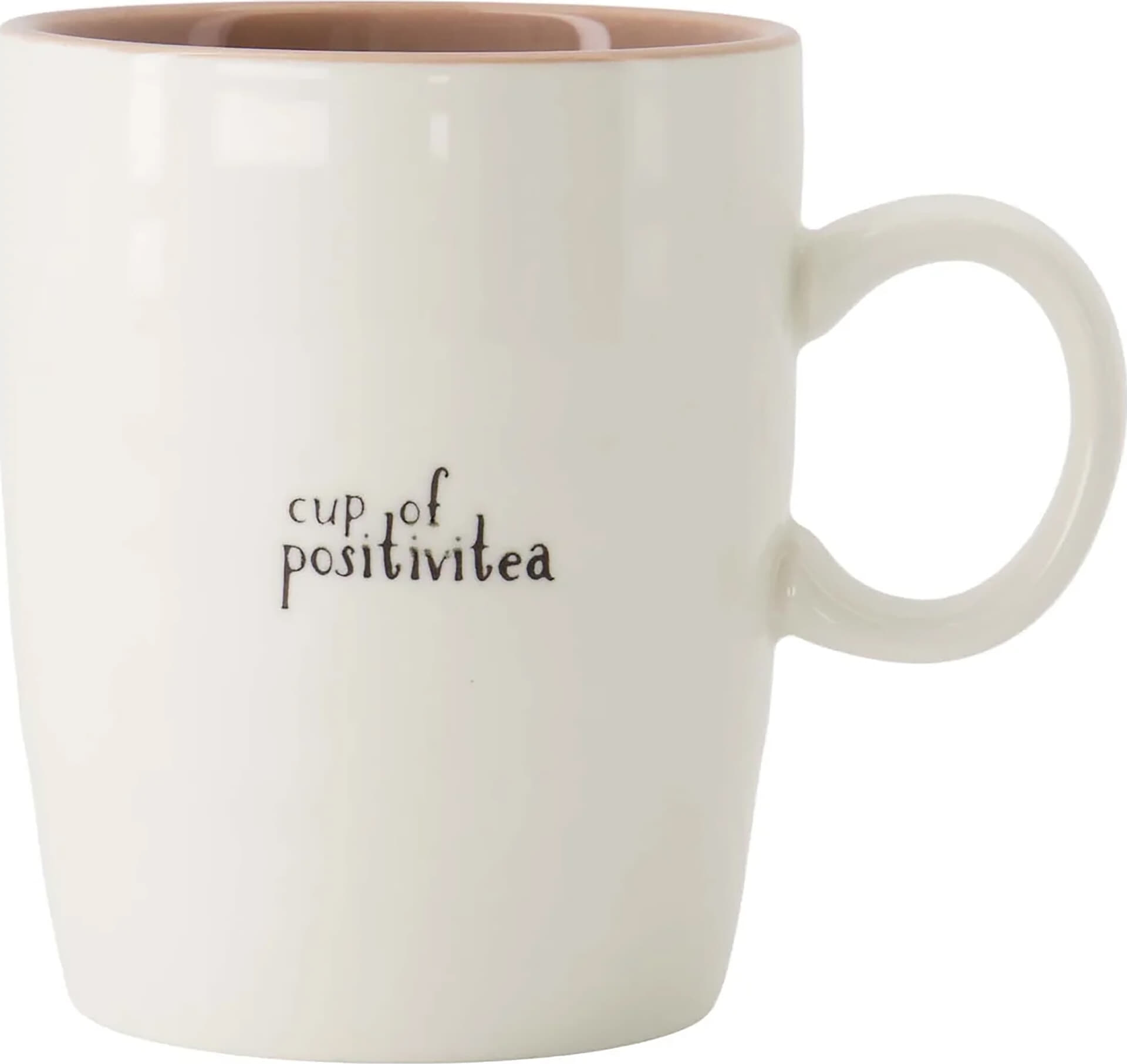 Zusss theemok cup of positivitea wit/lila/zwart Lila