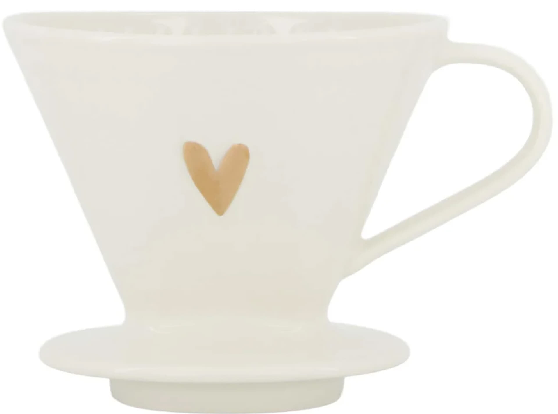 Zusss koﬃefilterhouder hartje Wit