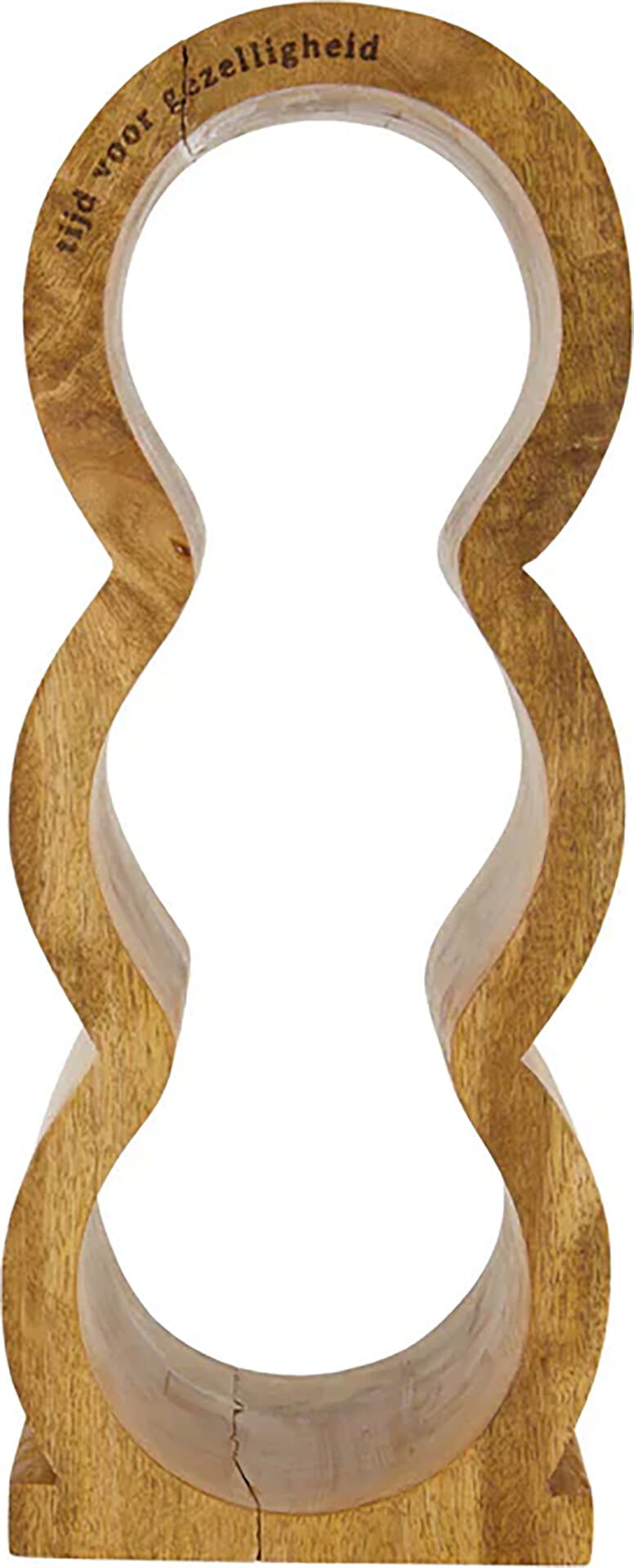 Zusss wijnrek hout naturel Bruin