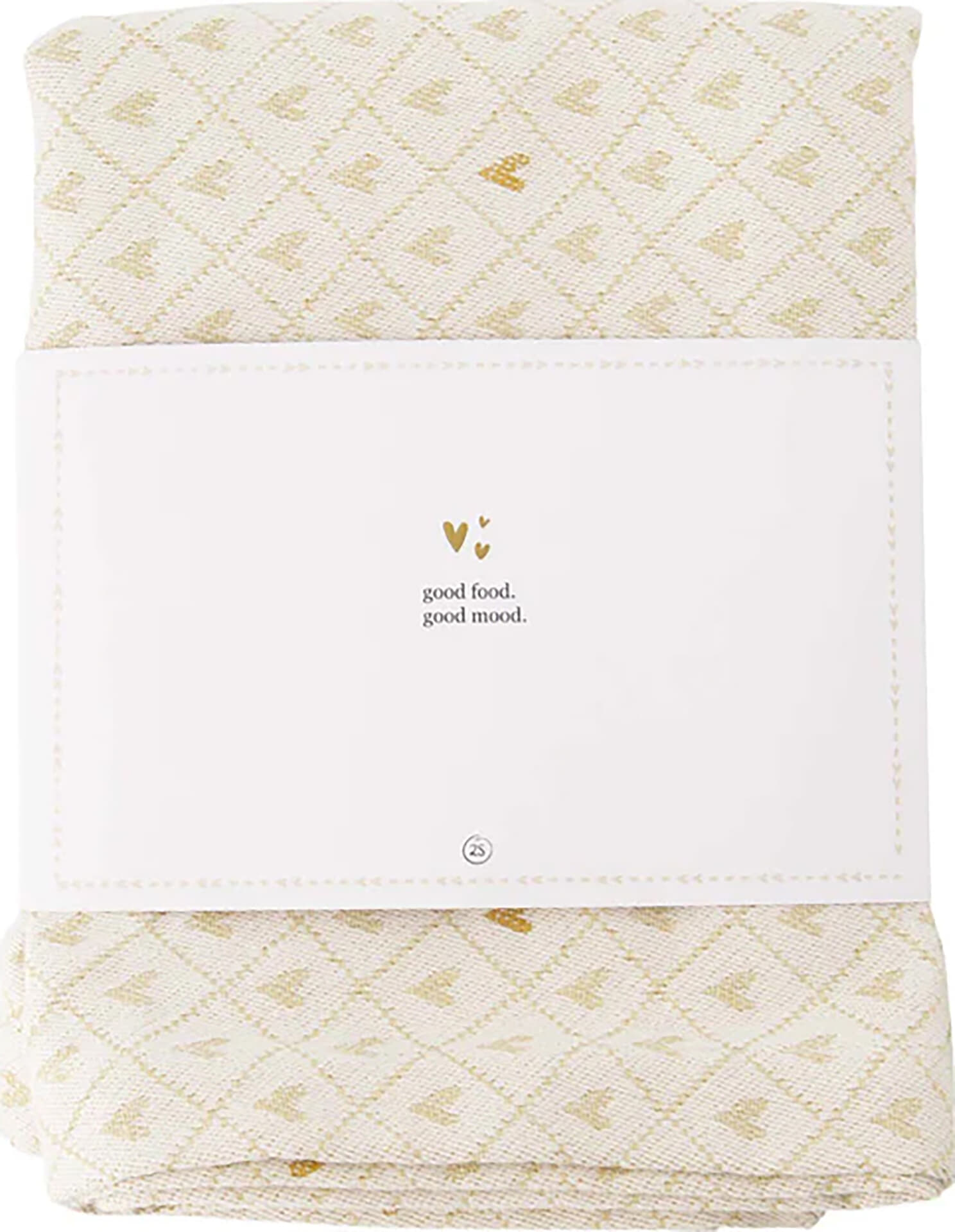 Zusss Tafelloper hartjes lang Kaki