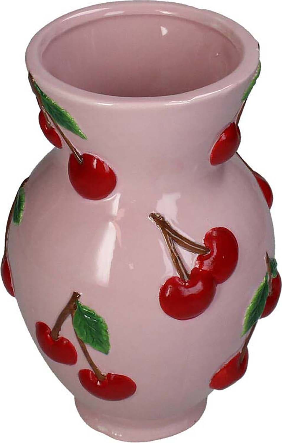 Bomont Collection Vase Cherry Dolomite Pink 14.3x14.3x21.8cm Roze