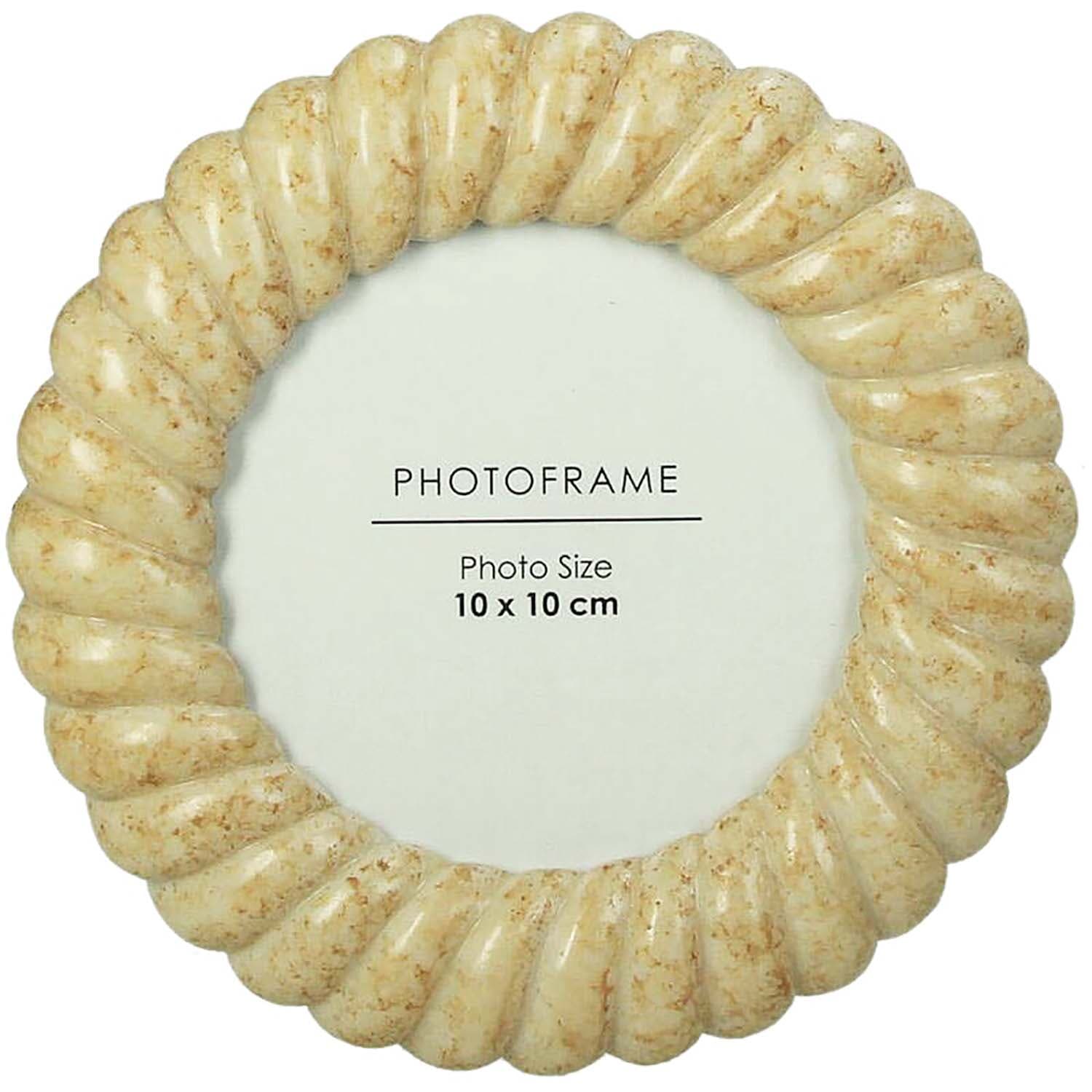 Bomont Collection Photo Frame Polyresin Beige 10x10cm Beige