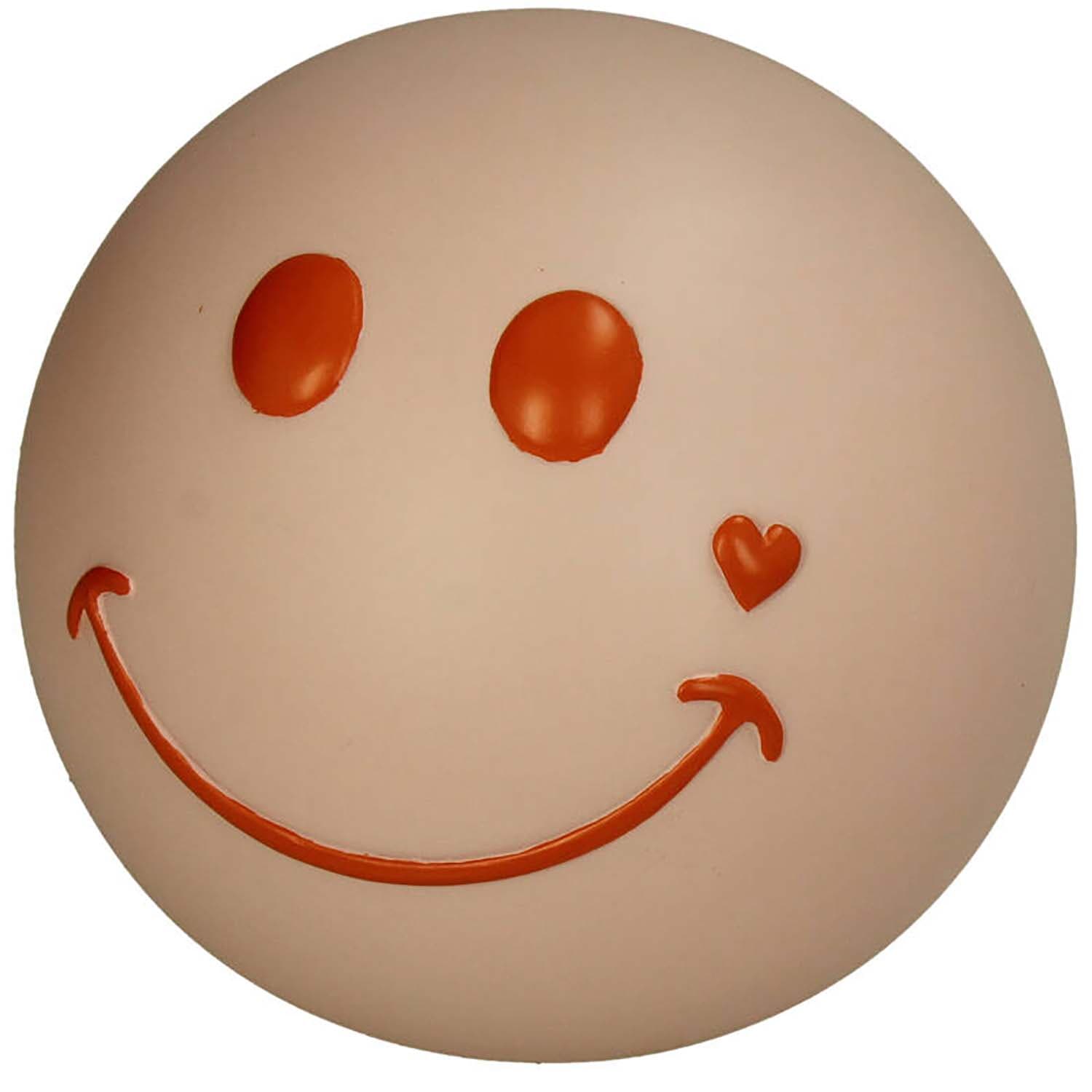 Bomont Collection Ornament Smiley LED Light Polyresin Pink 15.5x15.5 Roze