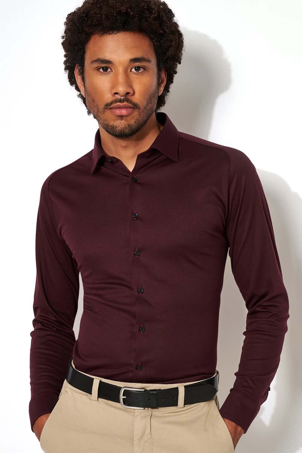 Desoto Overhemd Casual Kent Rood