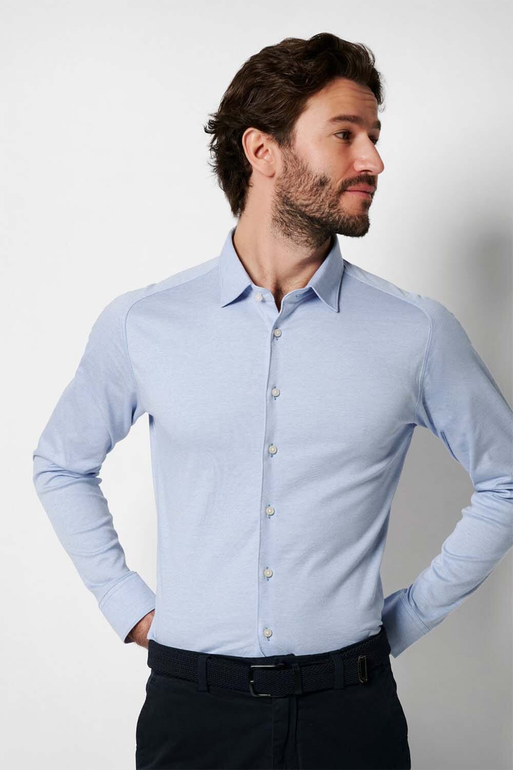 Desoto Overhemd Casual Kent Blauw
