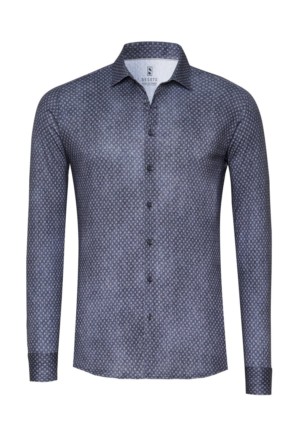 Desoto Overhemd Casual Kent Blauw
