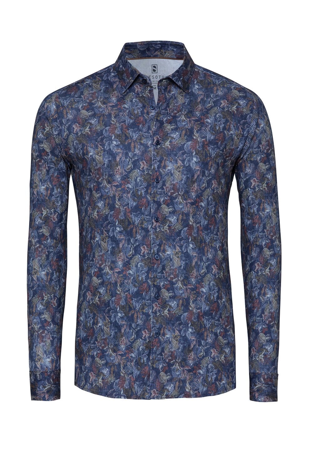 Desoto Overhemd Casual Kent Blauw