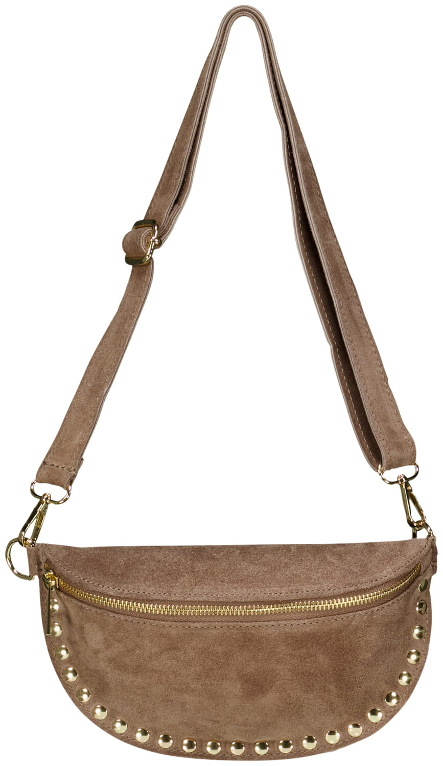 Bomont Tas Debby suede Taupe