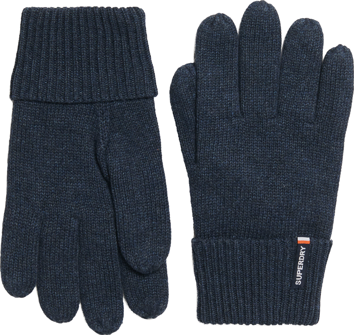 Superdry Essential Logo Knitted Gloves Blauw