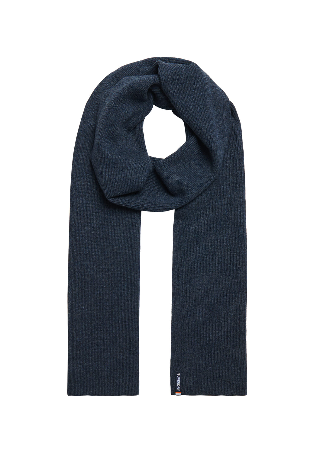 Superdry Sjaal Essential Logo Knitted Blauw