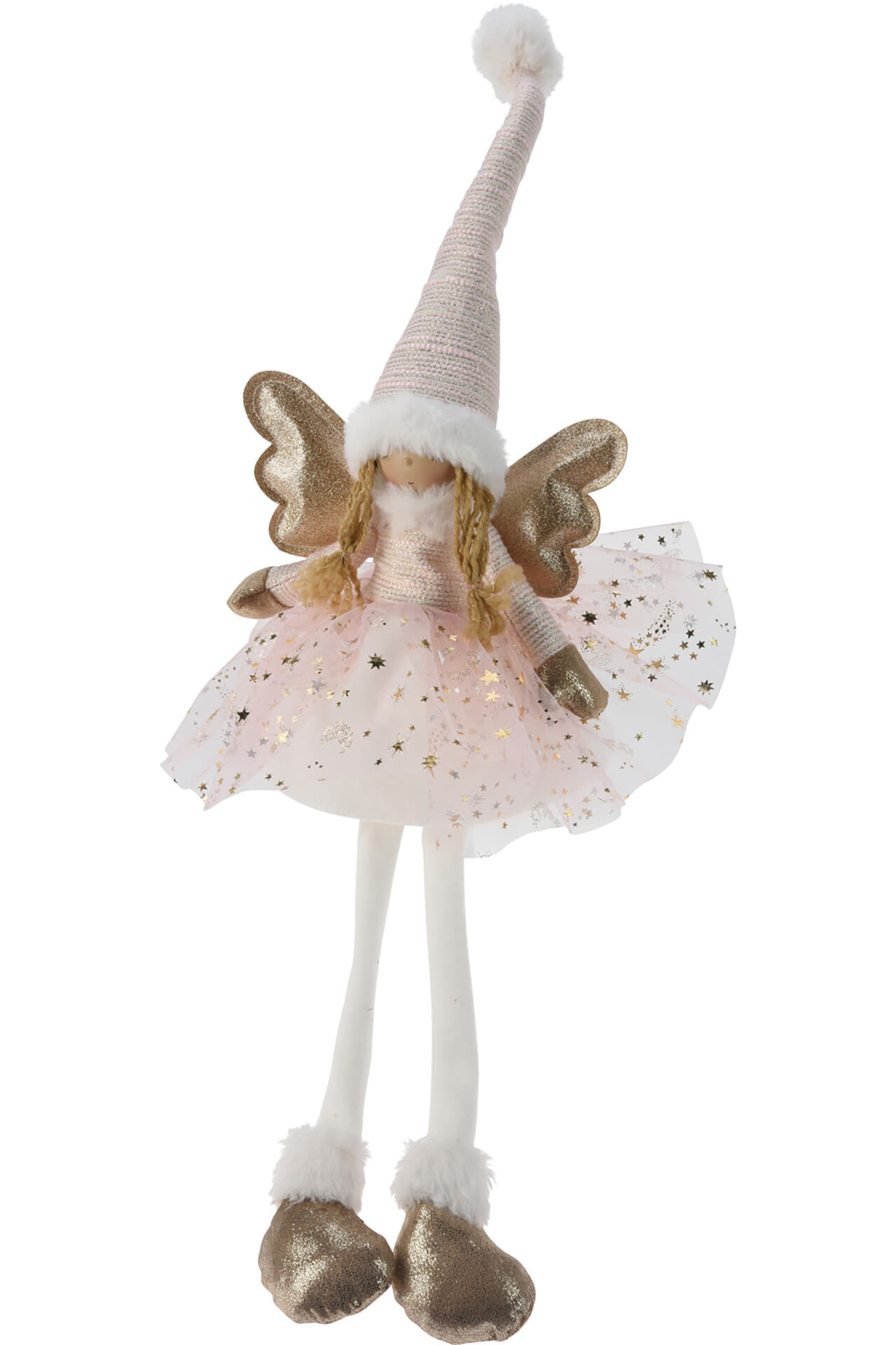 Bomont Collection Engel met Led Zittend 60 cm Roze