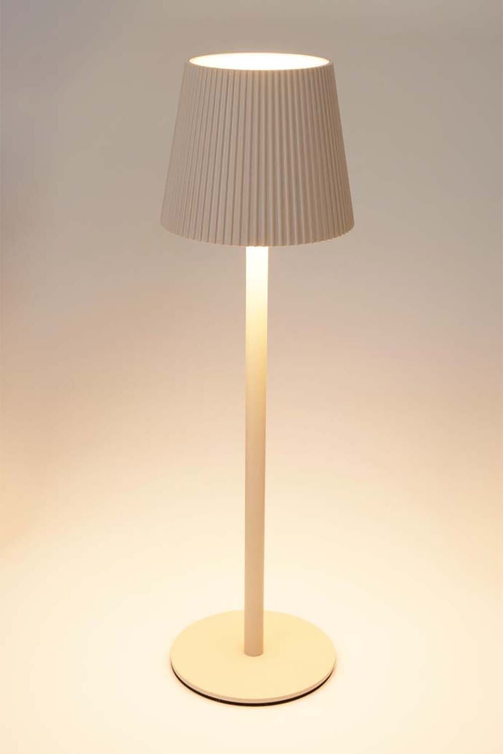 Bomont Collection TAFELLAMP 10X36CM CREAM Wit