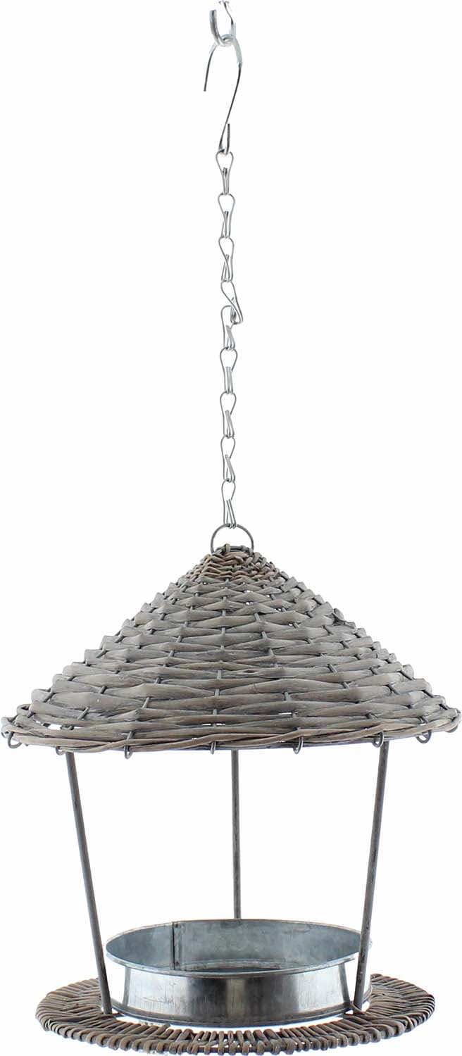 Bomont Collection Vogelvoederhuis Wilg Grijs d27h30cm Grijs