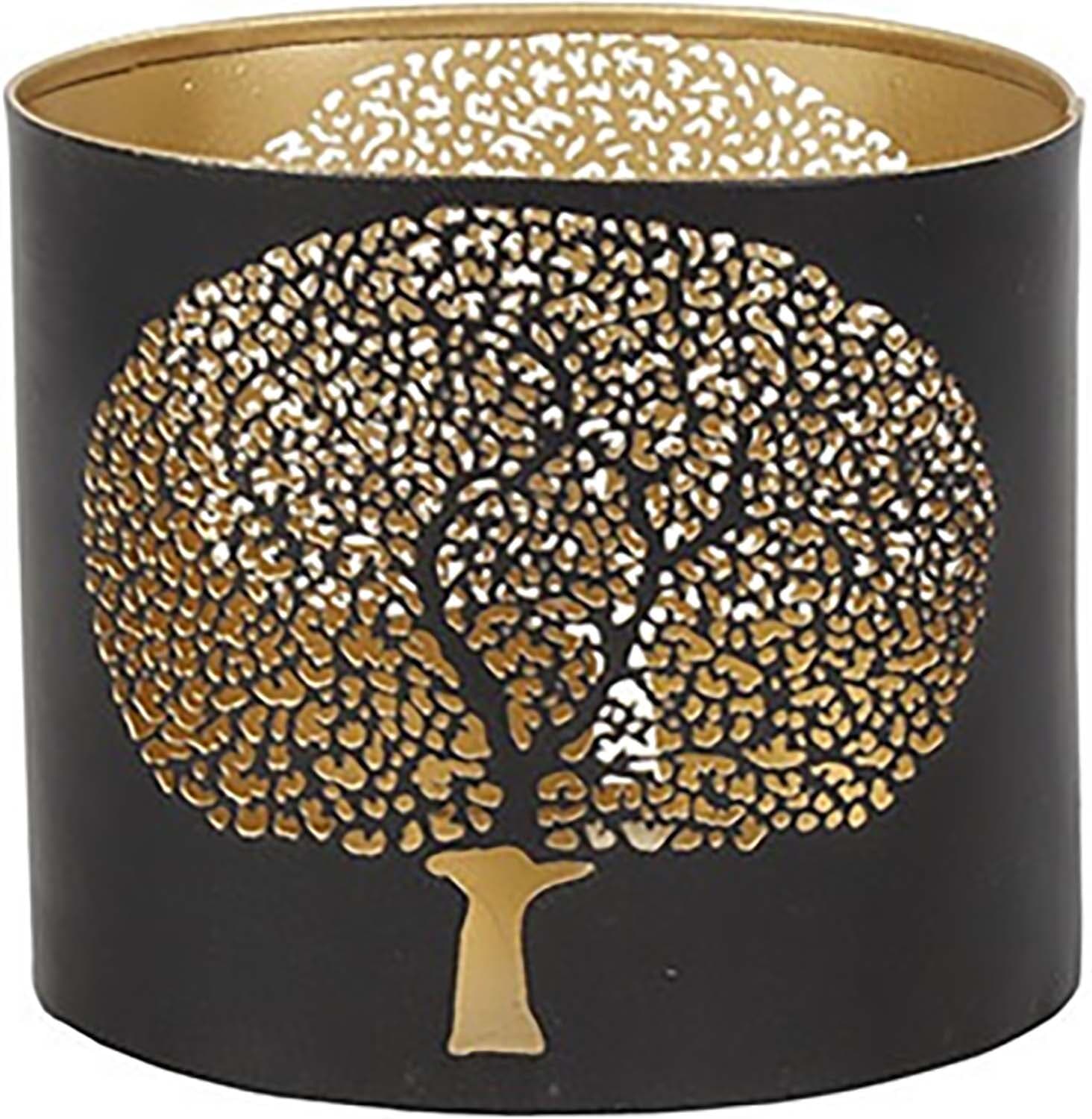 Bomont Collection Theelichth Austin M zwart L10,5B14,5H15CM Zwart