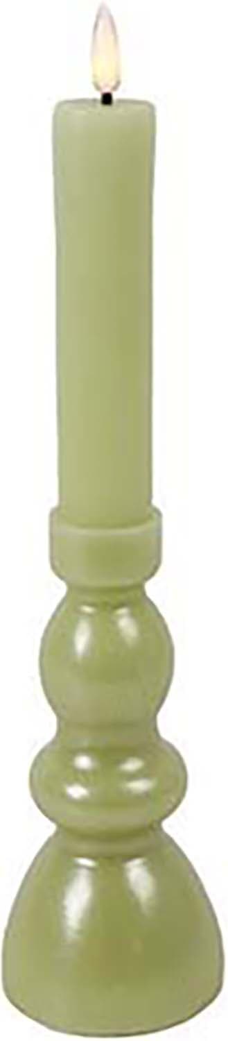 Bomont Collection Kaars Nuala LED L 7,5*B 7,5*H 28 Cm Groen