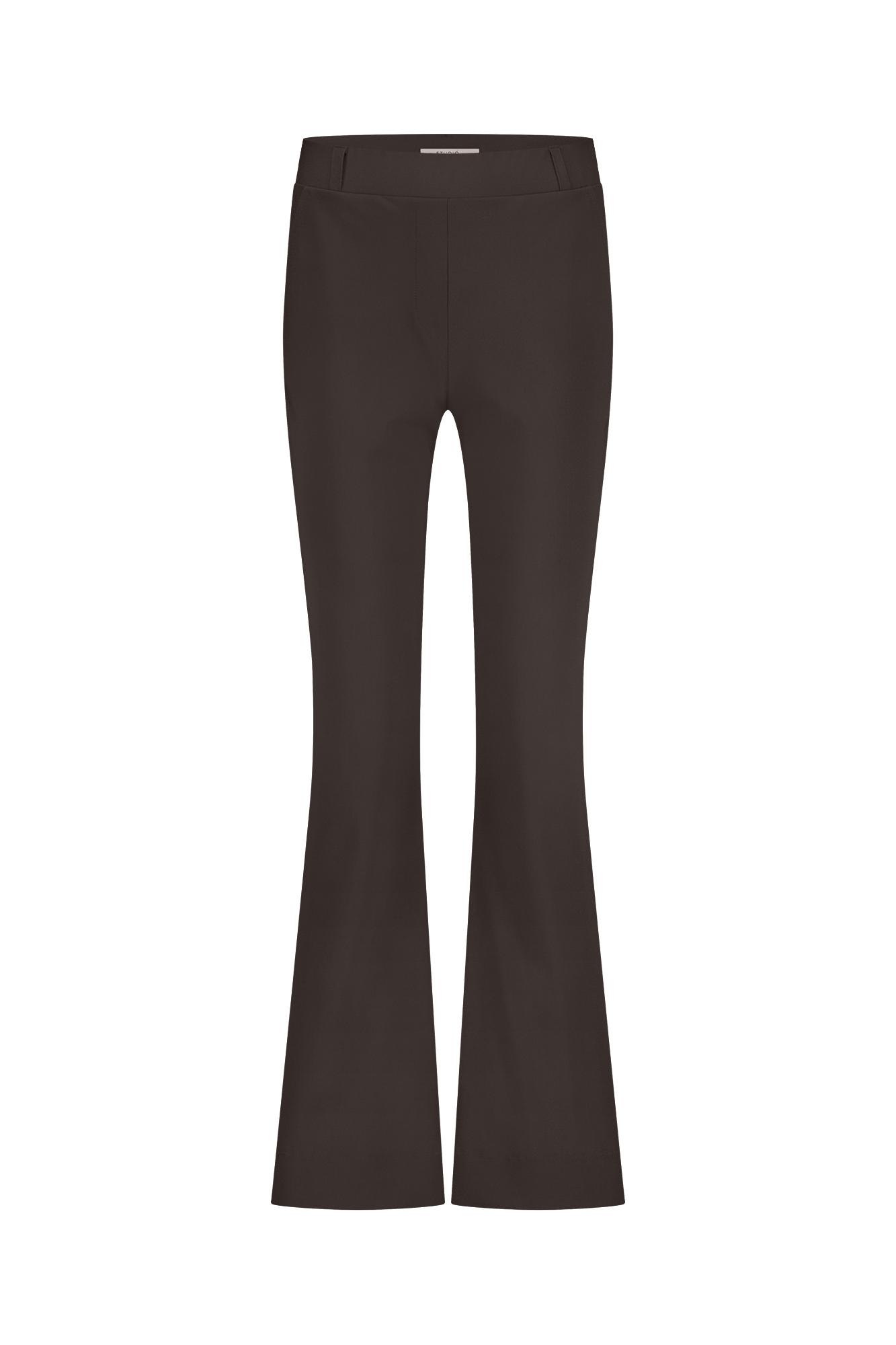 Studio Anneloes Pantalon Flair bonded Bruin