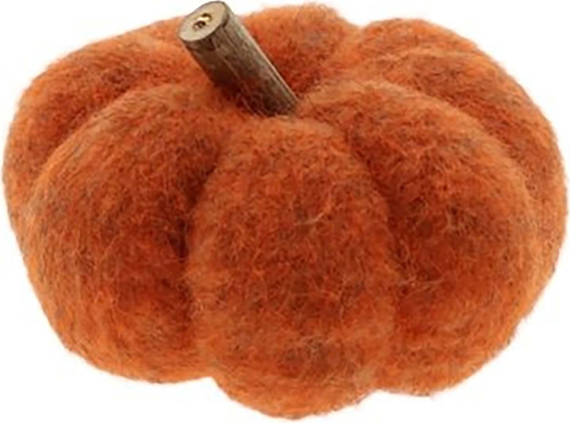  Pumpkin With Wooden Stem H11D19 Oranje