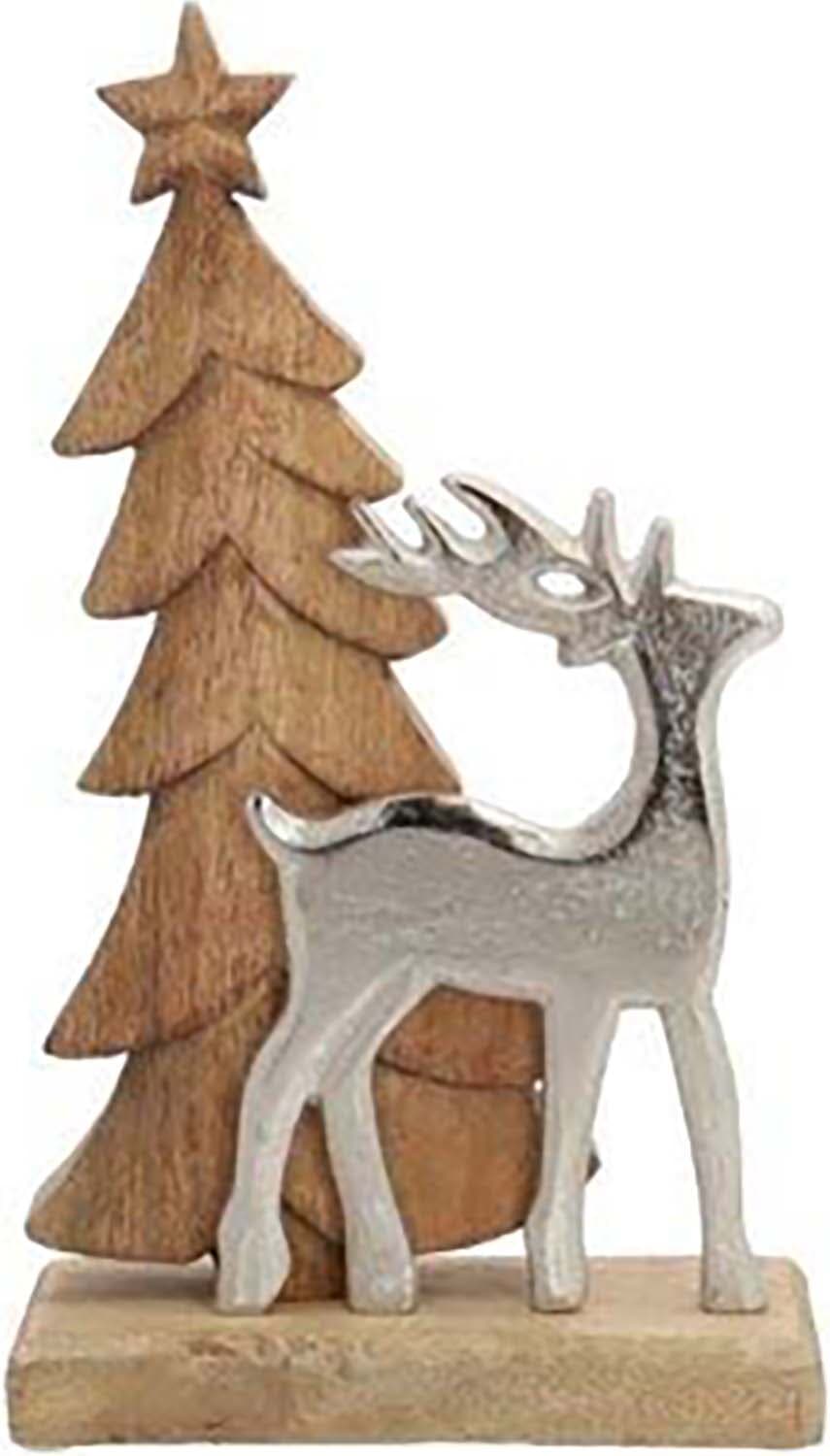 Bomont Collection Tree Fir Mango & Metal Deer Bruin