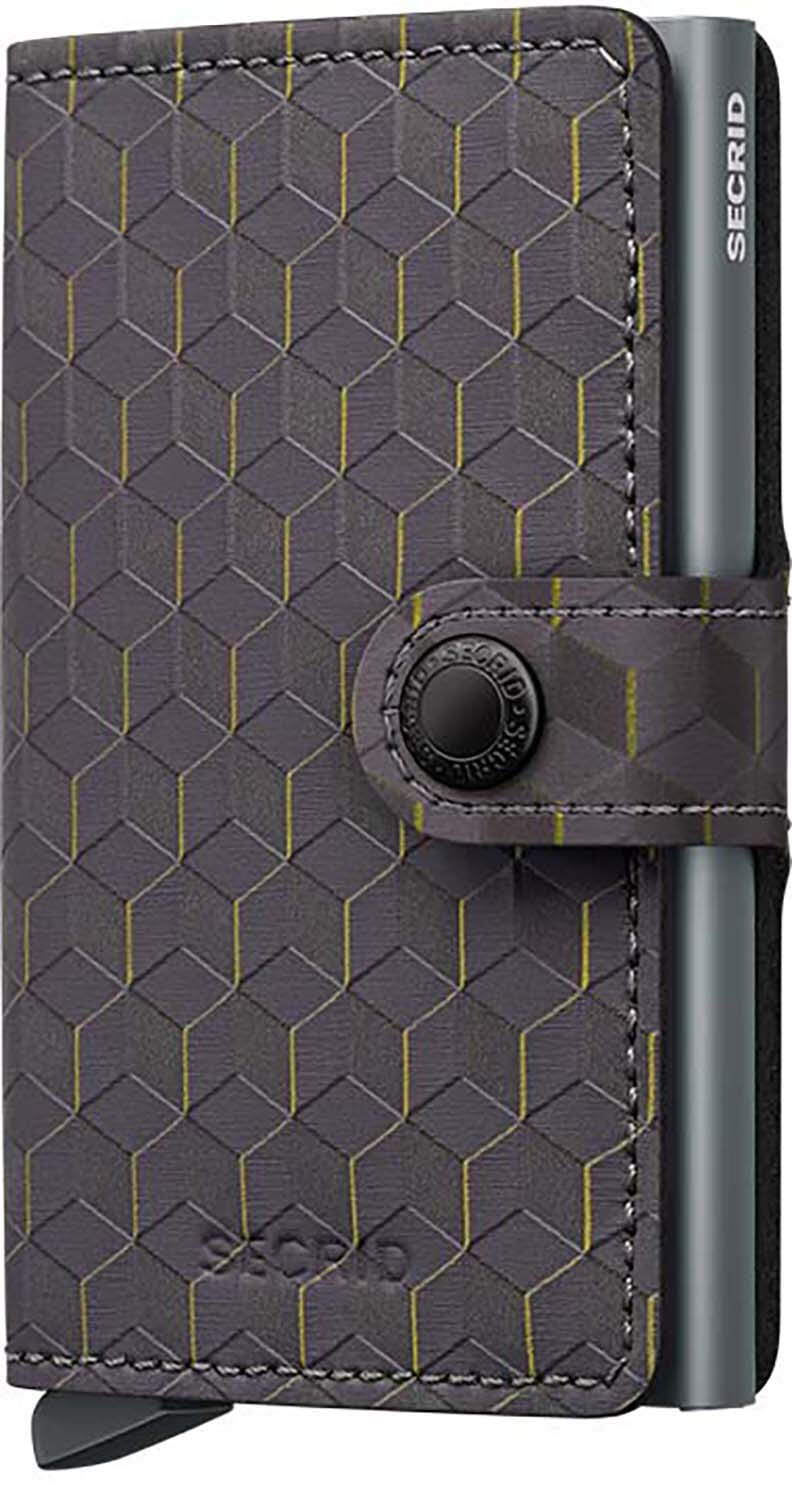 Secrid Miniwallet Optical Grey-Yellow Grijs