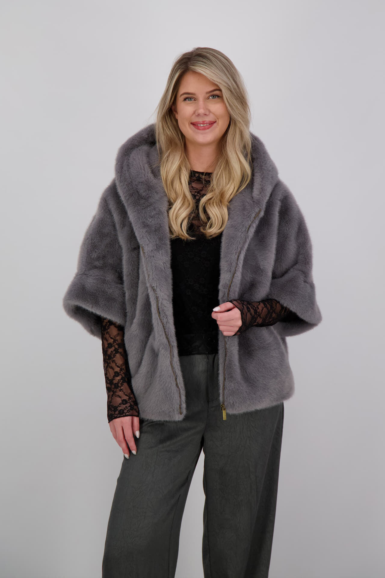 Bomont Poncho Celia  Grijs