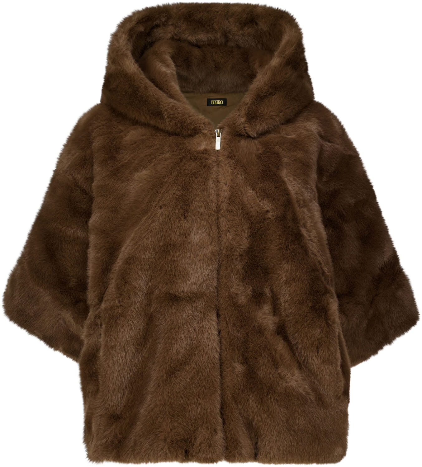 Bomont Poncho Celia Faux Fur Bruin