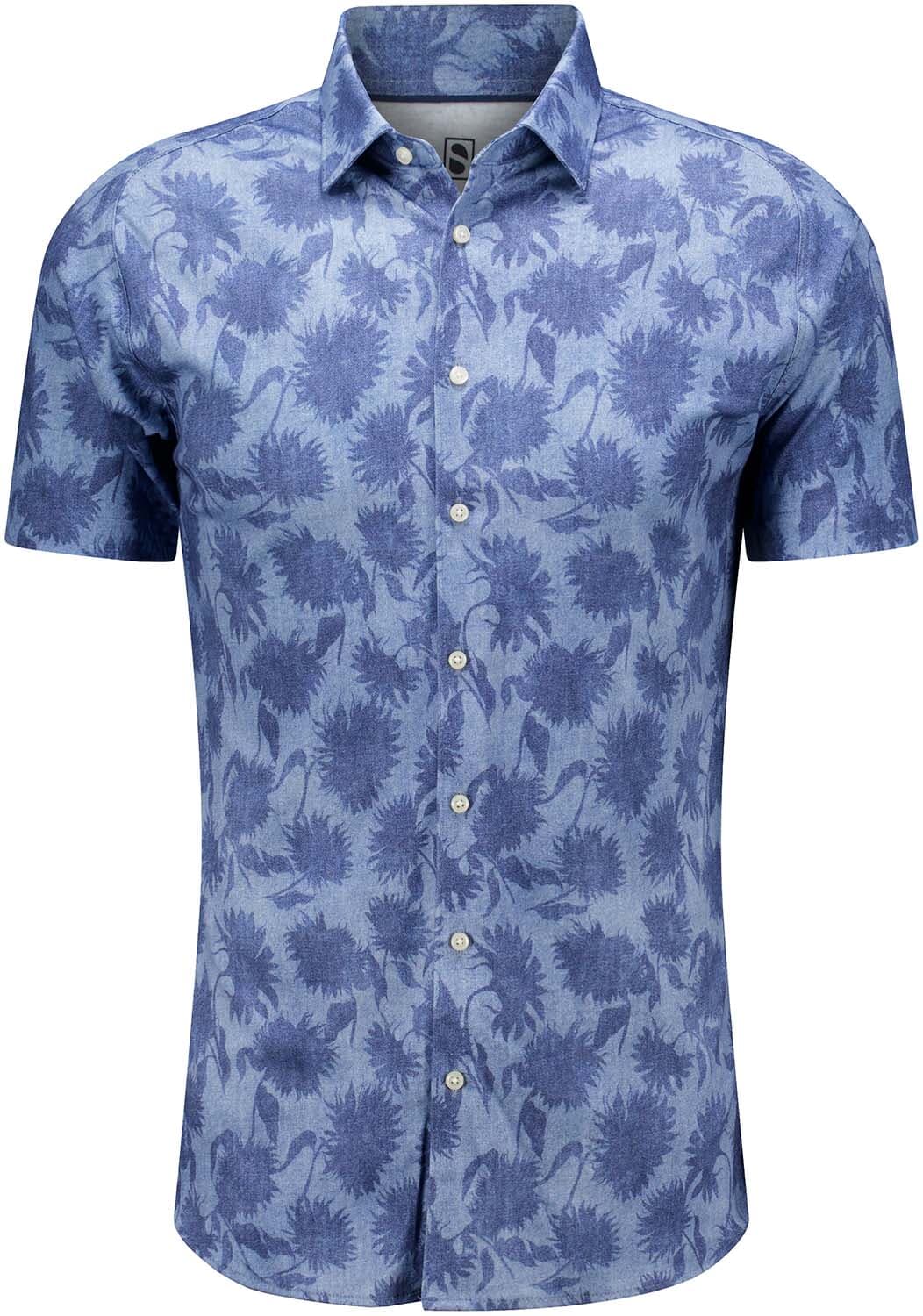 Desoto Overhemd Casual Kent Blauw