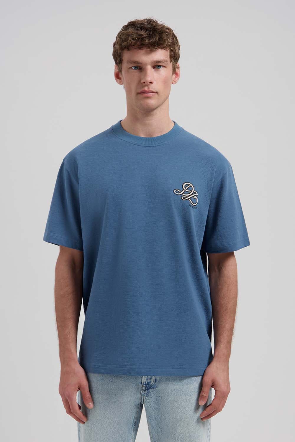 Dstrezzed T-shirt Lasse Graphic Blauw