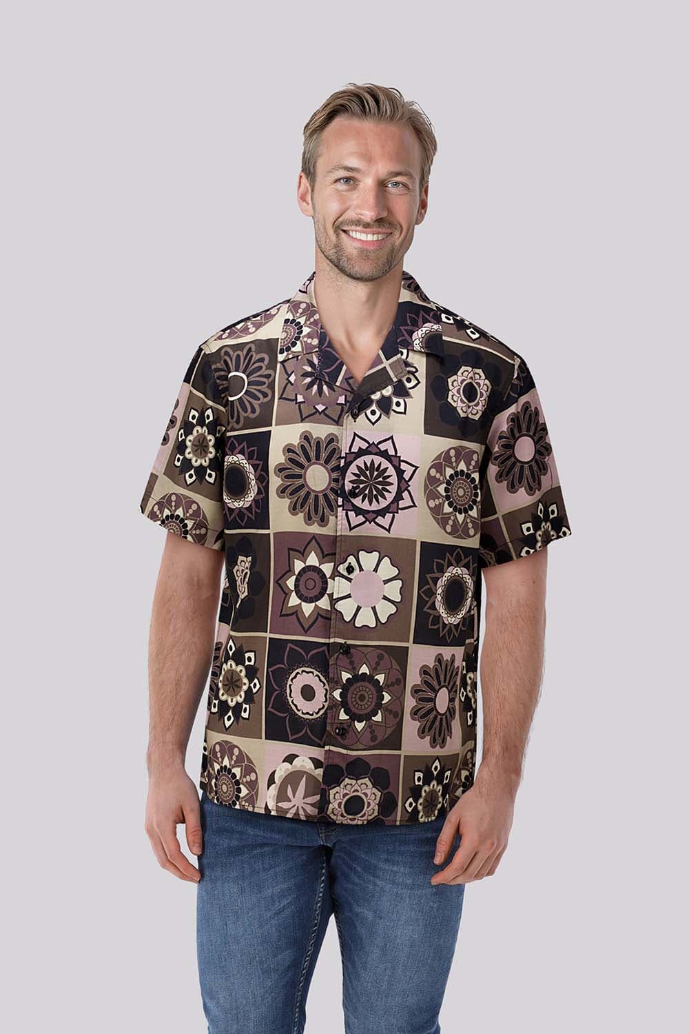 Dstrezzed Overhemd Albie Resort  Paars