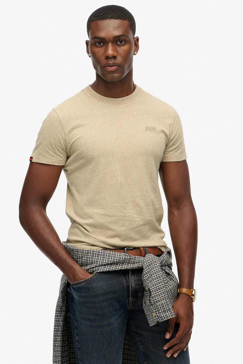 Superdry T-Shirt Essential Logo  Kaki